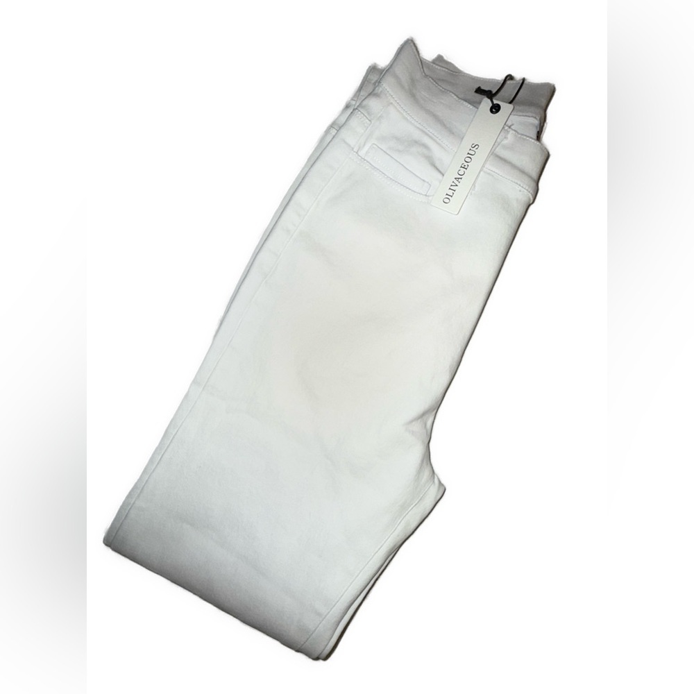 Olivaceous High Rise White Skinny Jeans Women’s Size Small NWT cute white jeans - Picture 6 of 7